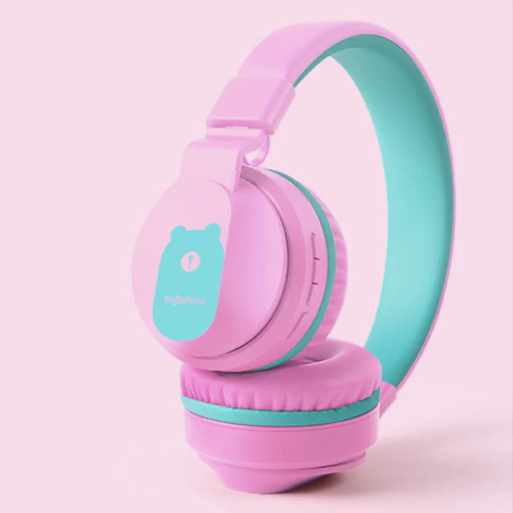 BOBO Kids Wireless Bluetooth LED Multi User Shareable Stereo Headset Headphones with Noise Safety Control