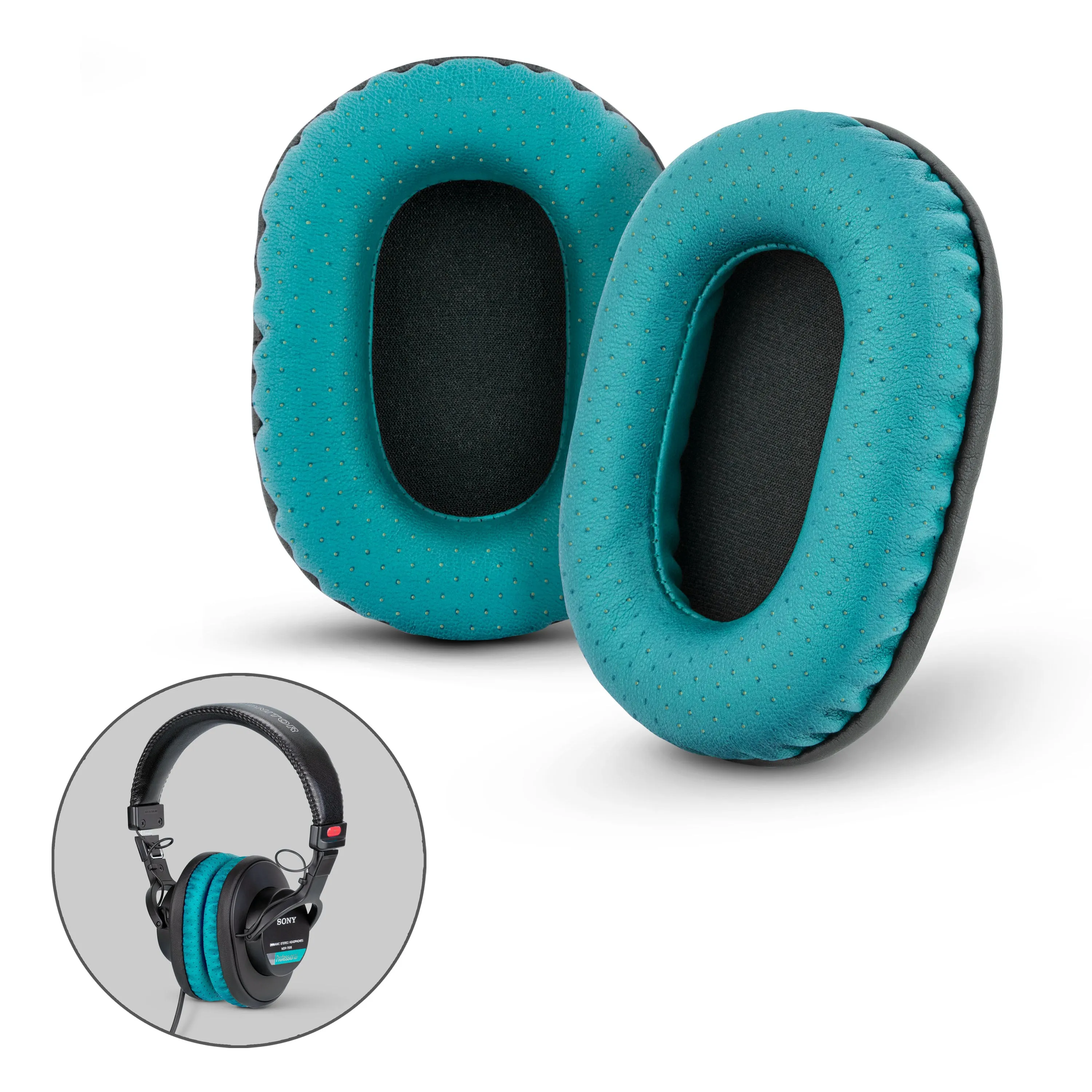 Brainwavz Replacement Perforated PU Leather Earpads for SONY MDR-7506, MDR-V6, MDR-CD900ST with Memory Foam