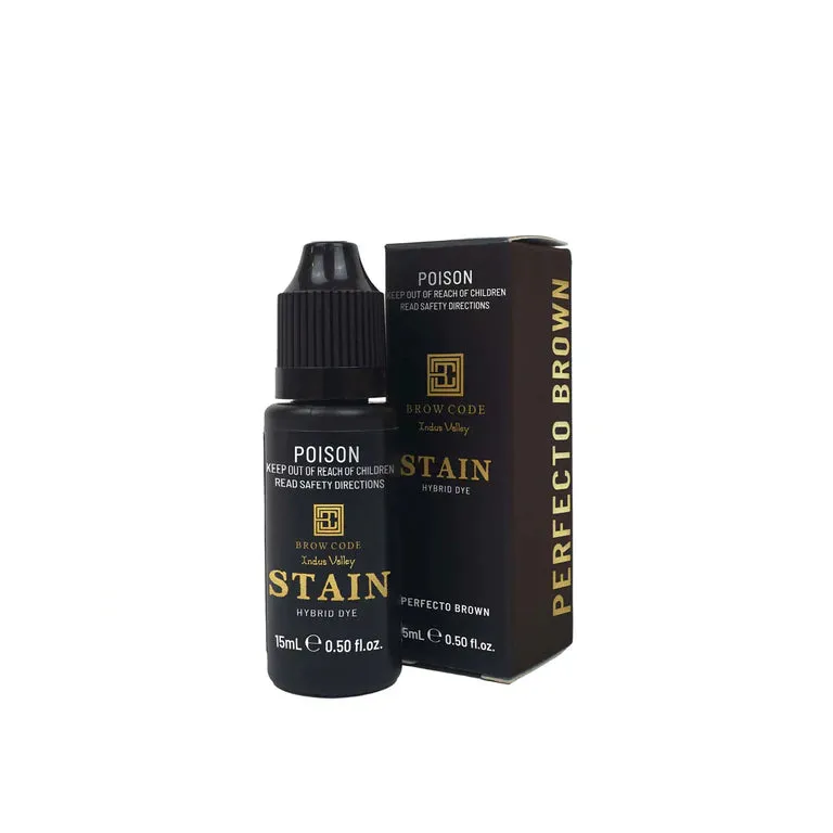 Brow Code Stain Hybrid Brow Dye Perfecto Brown 15ml