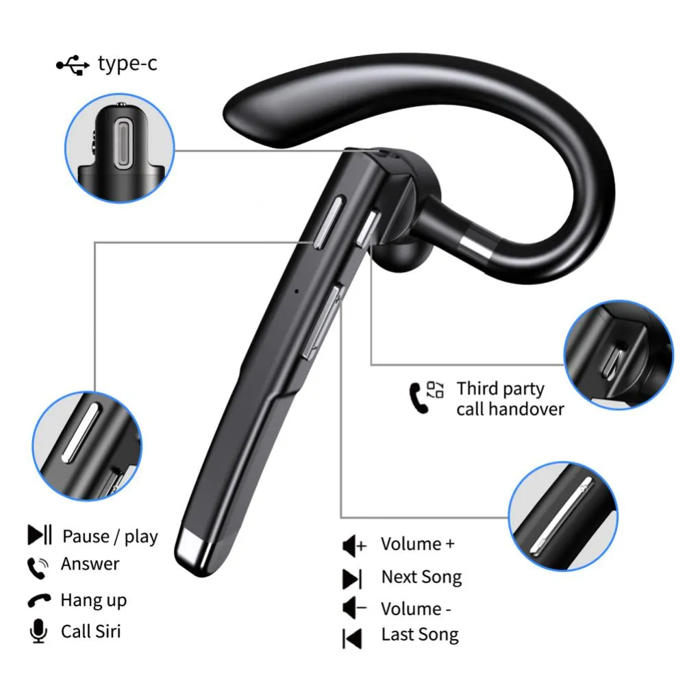 BT 5.0 Hanging Ear Stereo Sport Headset