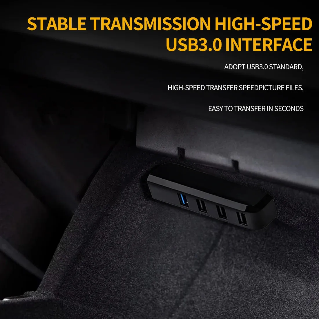 Car Ambient Lights RGB LED USB Expansion with APP & Remote Control