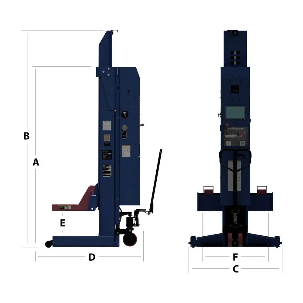 Challenger ALI Mobile Column Truck Lift - CLHM-140