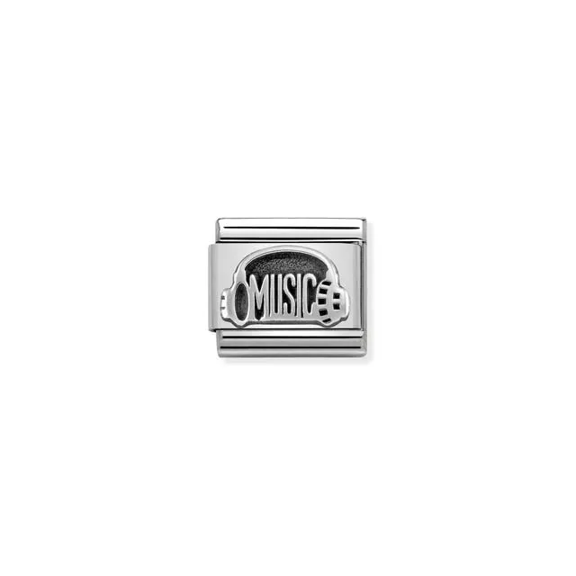 Classic Headphones & Music Link - Silver - 330101/34