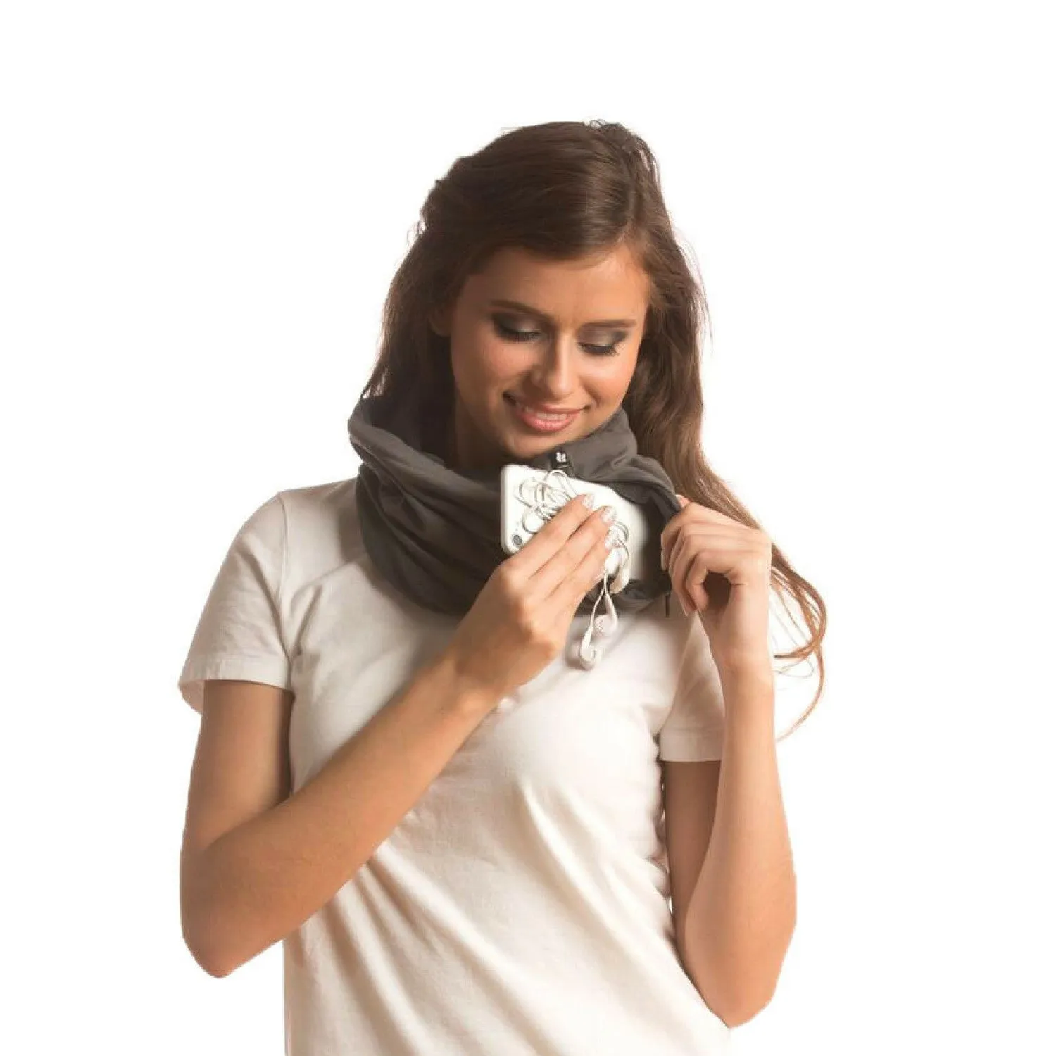 Convertible Neck Gaiter with Pocket™ | Grey