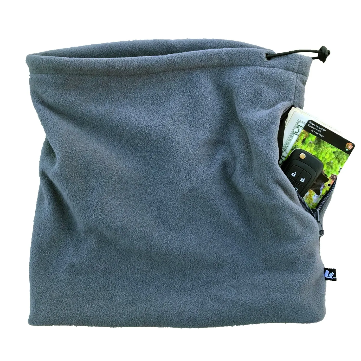 Convertible Neck Gaiter with Pocket™ | Grey