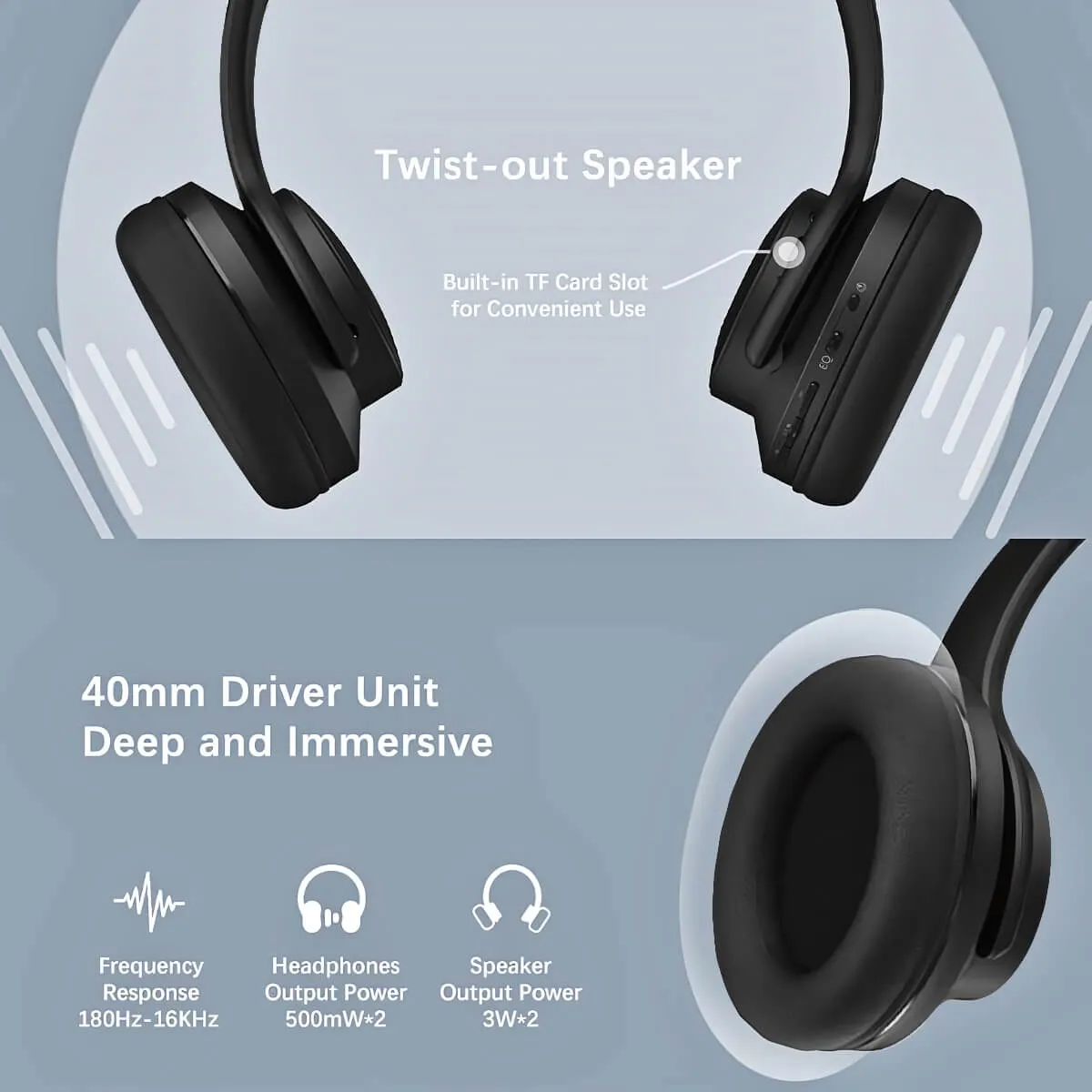 DOQAUS VOGUE 3 Bluetooth Headphones