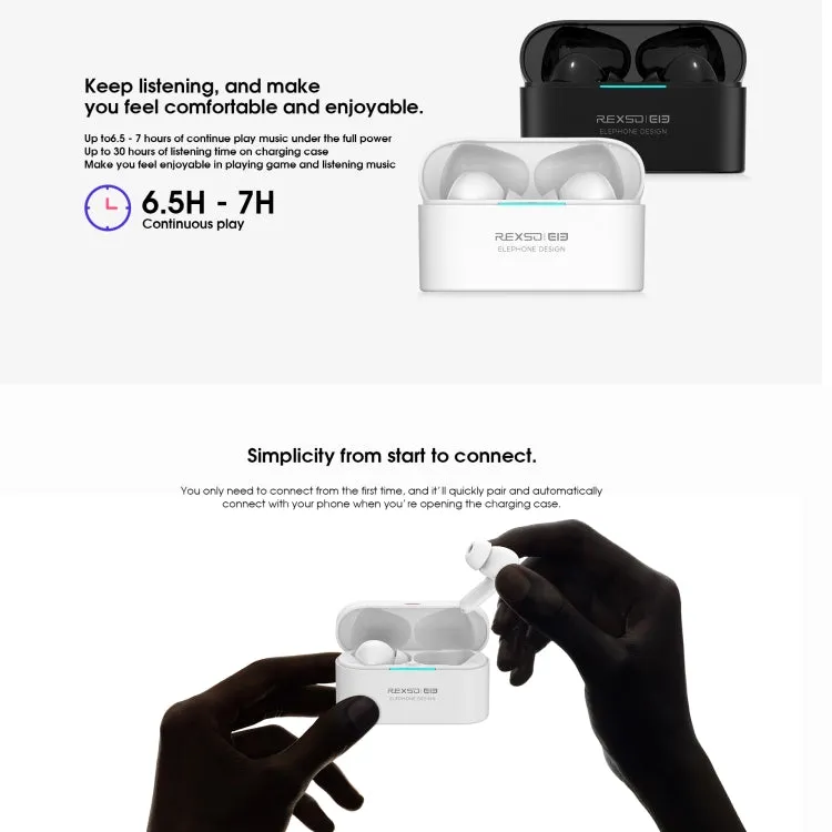 ELEPHONE Elepods X Active Noise Cancelling Bluetooth 5.0 Wireless Earbuds with Charging Case