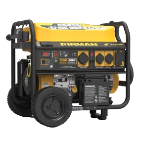 Firman P08005 8000W/10000W 50 Amp Remote Start Portable Gas Generator With Cover and Power Cord New