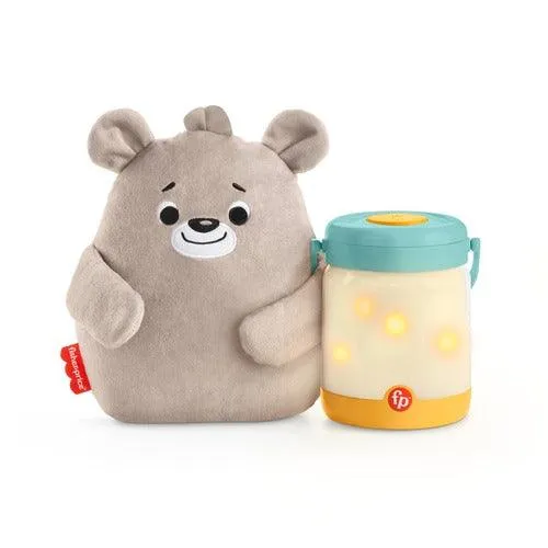Fisher-Price Baby Bear & Firefly Soother - Lightup Nursery Sound Machine with TakeAlong Plush Toy for Infant & Toddlers