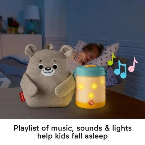 Fisher-Price Baby Bear & Firefly Soother - Lightup Nursery Sound Machine with TakeAlong Plush Toy for Infant & Toddlers