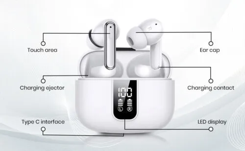 For Apple iPhone 15 14 13 12 11 Pro Max XR Wireless Bluetooth Headphones Earbuds
