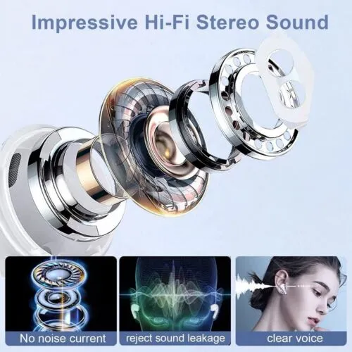 For Apple iPhone 15 14 13 12 11 Pro Max XR Wireless Bluetooth Headphones Earbuds