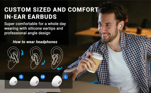 For Apple iPhone 15 14 13 12 11 Pro Max XR Wireless Bluetooth Headphones Earbuds