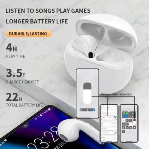For Apple iPhone 15 14 13 12 11 Pro Max XR Wireless Bluetooth Headphones Earbuds