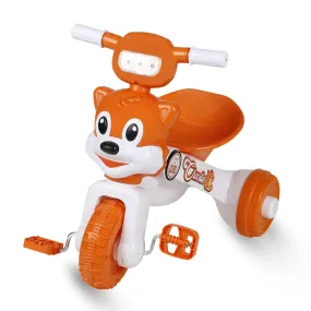Fun Ride Tricycle for Kids with Music and Lights - Charlie Foldable Baby Tricycles - Trikes for Boys and Girls 18-36 Months - (Weight - Upto 18 Kg),Orange