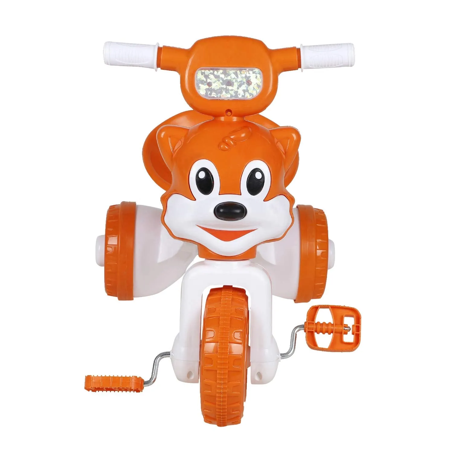 Fun Ride Tricycle for Kids with Music and Lights - Charlie Foldable Baby Tricycles - Trikes for Boys and Girls 18-36 Months - (Weight - Upto 18 Kg),Orange
