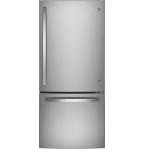 GBE21DYKFS GE® ENERGY STAR® 20.9 Cu. Ft. Bottom-Freezer Refrigerator