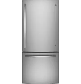 GDE21EYKFS GE® ENERGY STAR® 21.0 Cu. Ft. Bottom-Freezer Refrigerator