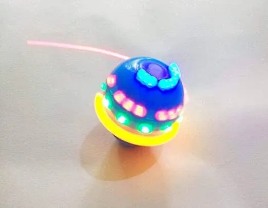 G.Fidel Multi-Character Laser Spinning Flash Top with Light and Music for Kids me (Multi-Character)- Multi Color