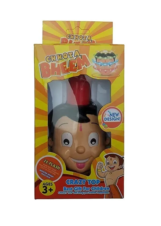 G.Fidel Multi-Character Laser Spinning Flash Top with Light and Music for Kids me (Multi-Character)- Multi Color