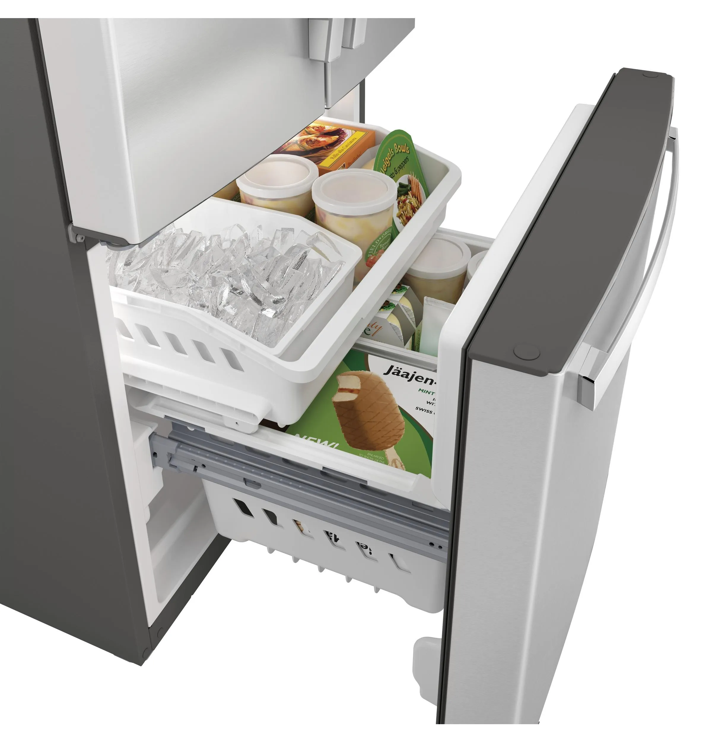 GNE21FYKFS GE® ENERGY STAR® 20.8 Cu. Ft. French-Door Refrigerator