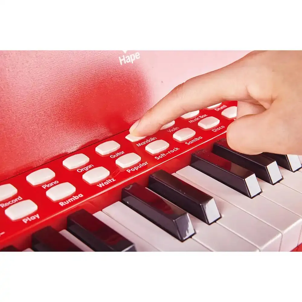 Hape Learn with Lights Red Piano with Stool
