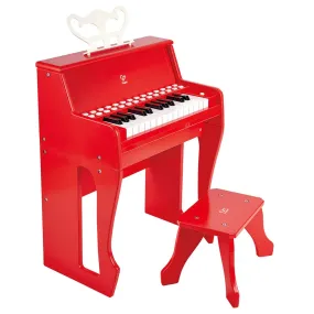 Hape Learn with Lights Red Piano with Stool