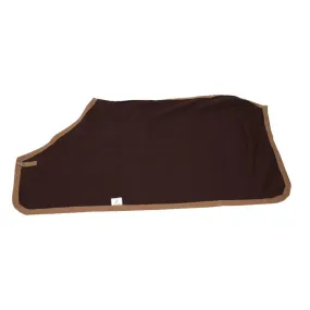 HONEYCOMB TRAVEL RUG WITH 1 PIPING CORD BROWN CAMEL