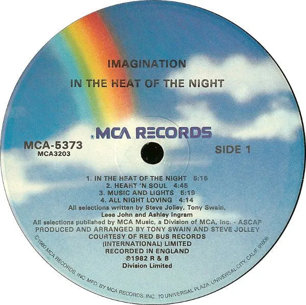 Imagination - In The Heat Of The Night (LP, Album) (VG)