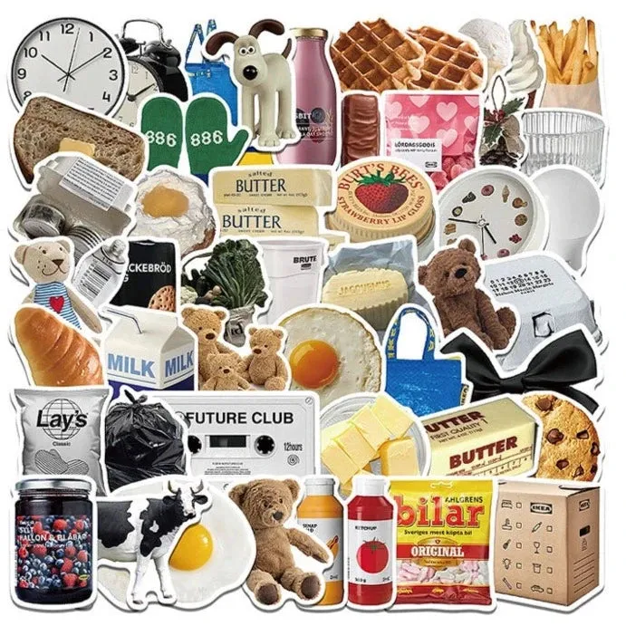 INS50 Graffiti Stickers - Unleash Your Inner Artist with Vibrant Korean Cartoon Decals