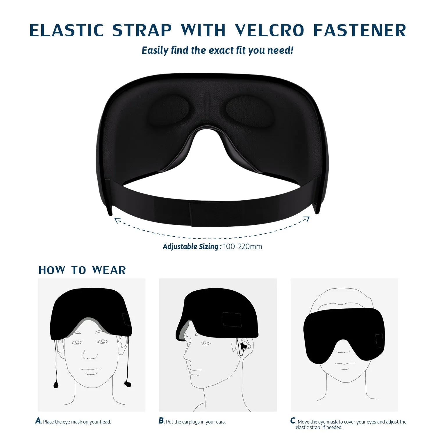 Jabees SERENITY - Top Shelf Bluetooth Sleep Eye Mask Headphones