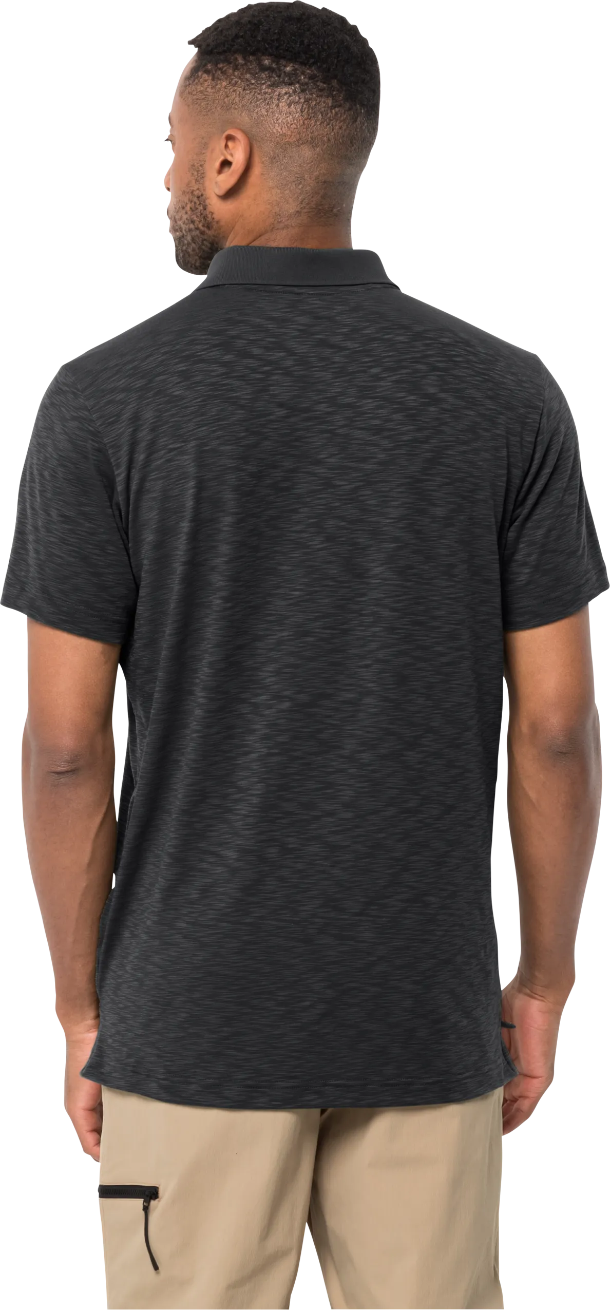 Jack Wolfskin Men&#x27;s Travel Polo Black | Buy Jack Wolfskin Men&#x27;s Travel Polo Black here | Outnorth