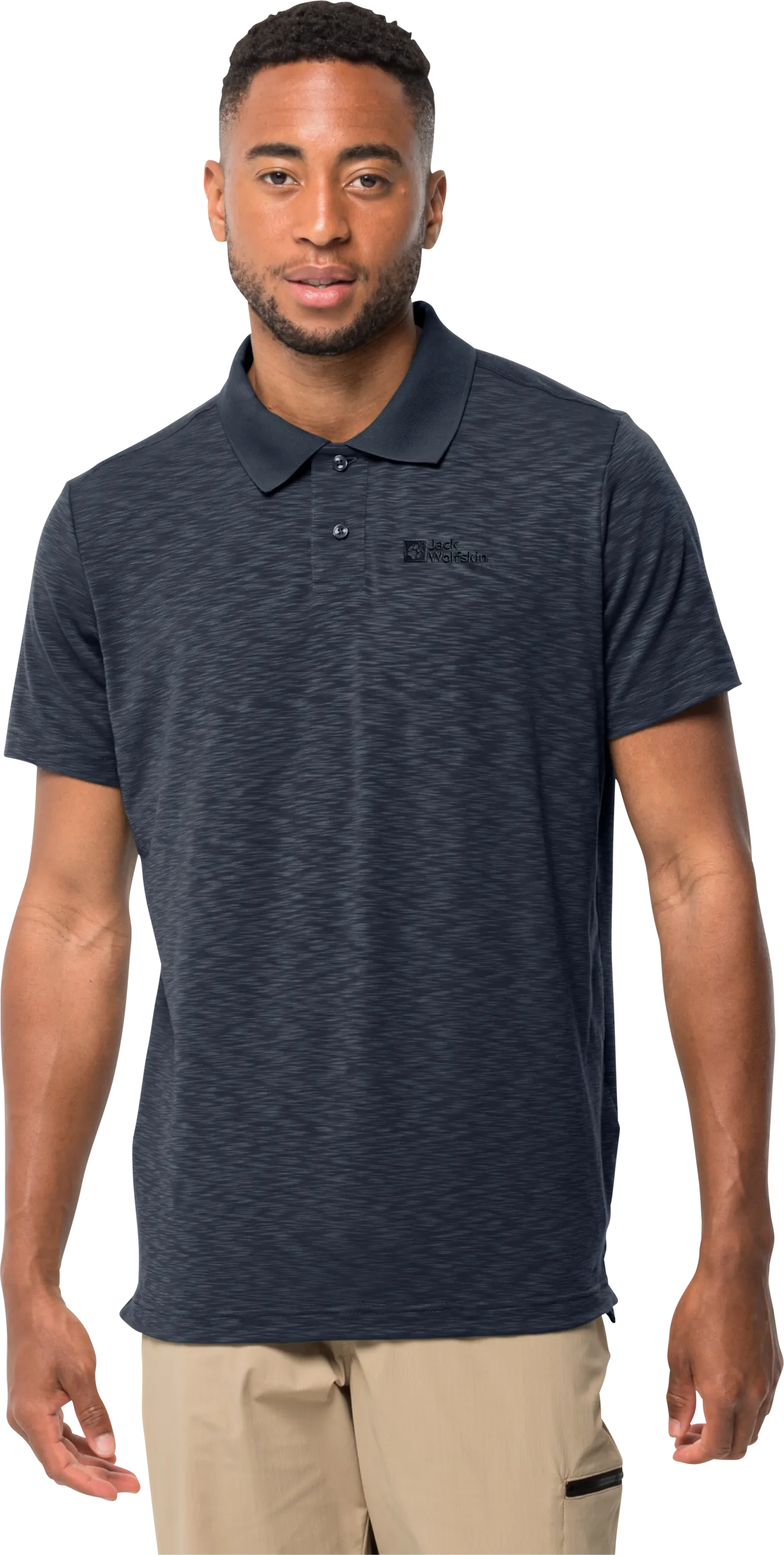 Jack Wolfskin Men&#x27;s Travel Polo Night Blue | Buy Jack Wolfskin Men&#x27;s Travel Polo Night Blue here | Outnorth