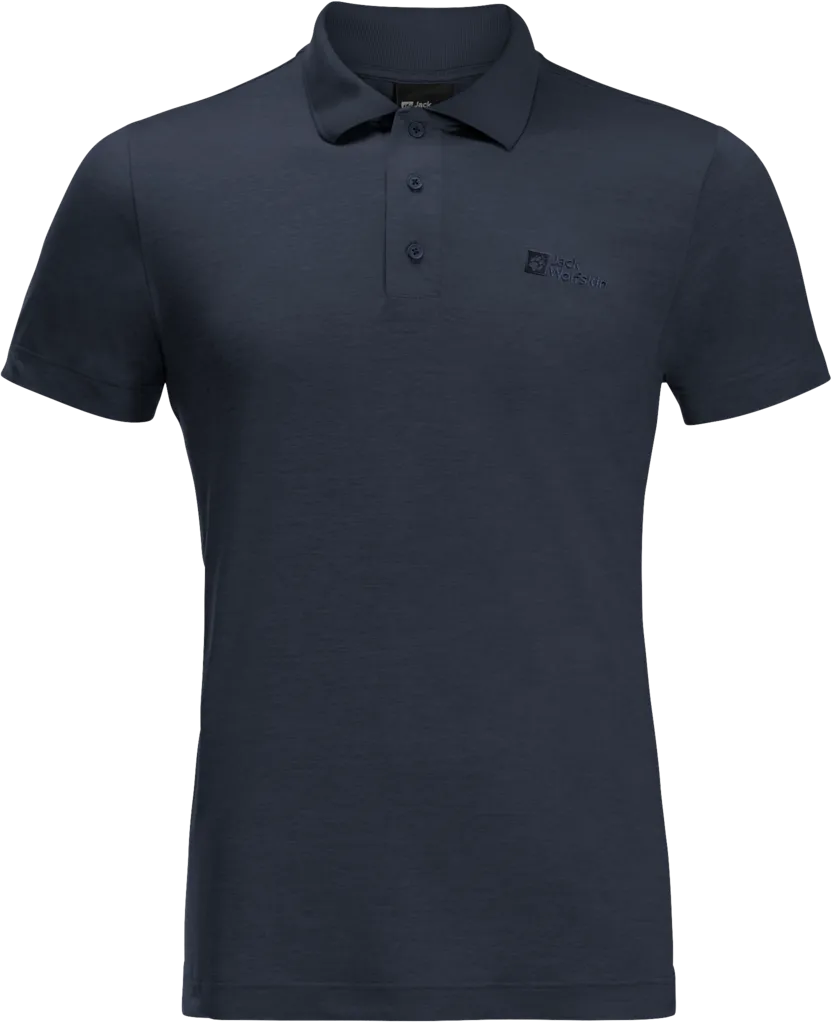 Jack Wolfskin Men&#x27;s Travel Polo Night Blue | Buy Jack Wolfskin Men&#x27;s Travel Polo Night Blue here | Outnorth