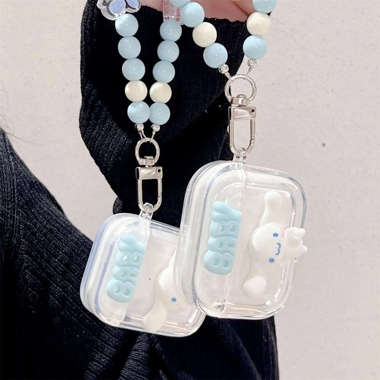 Kawaii Cinnamoroll Transparent AirPods Case