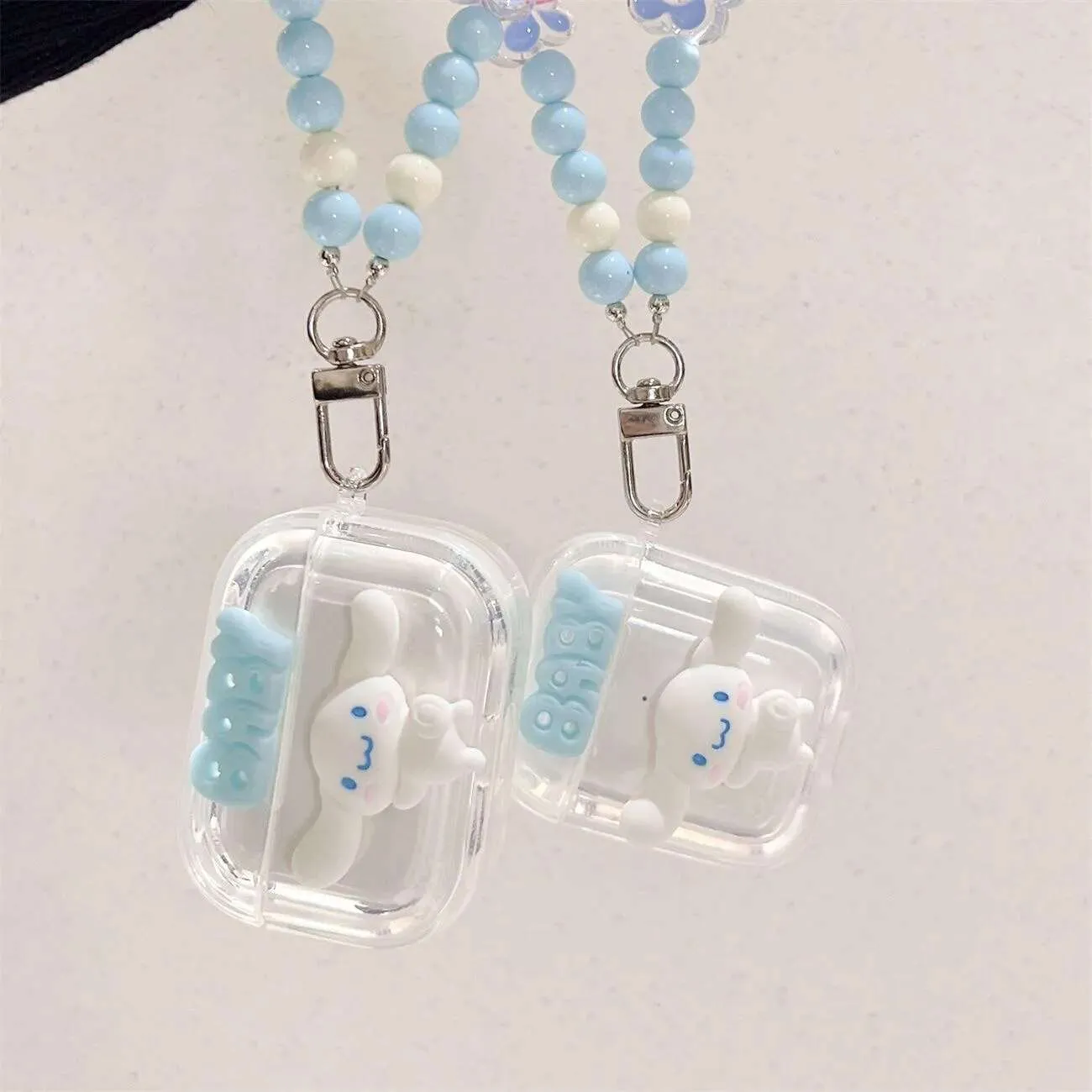 Kawaii Cinnamoroll Transparent AirPods Case