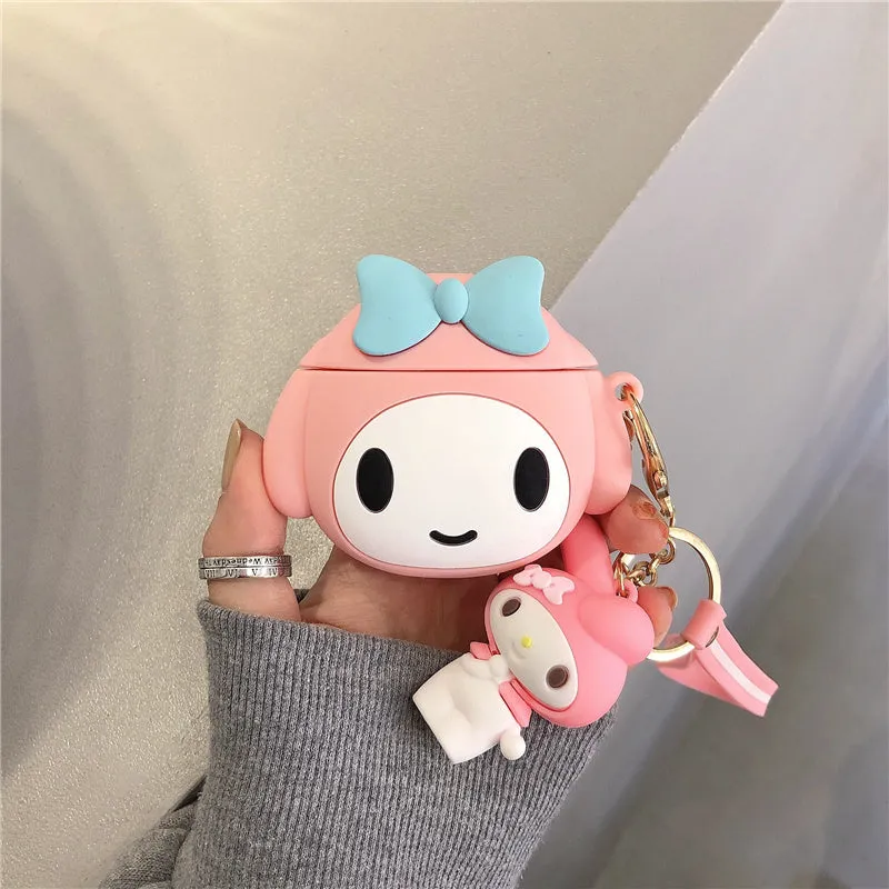 Kawaii Silicone AirPods Case Kuromi & My Melody
