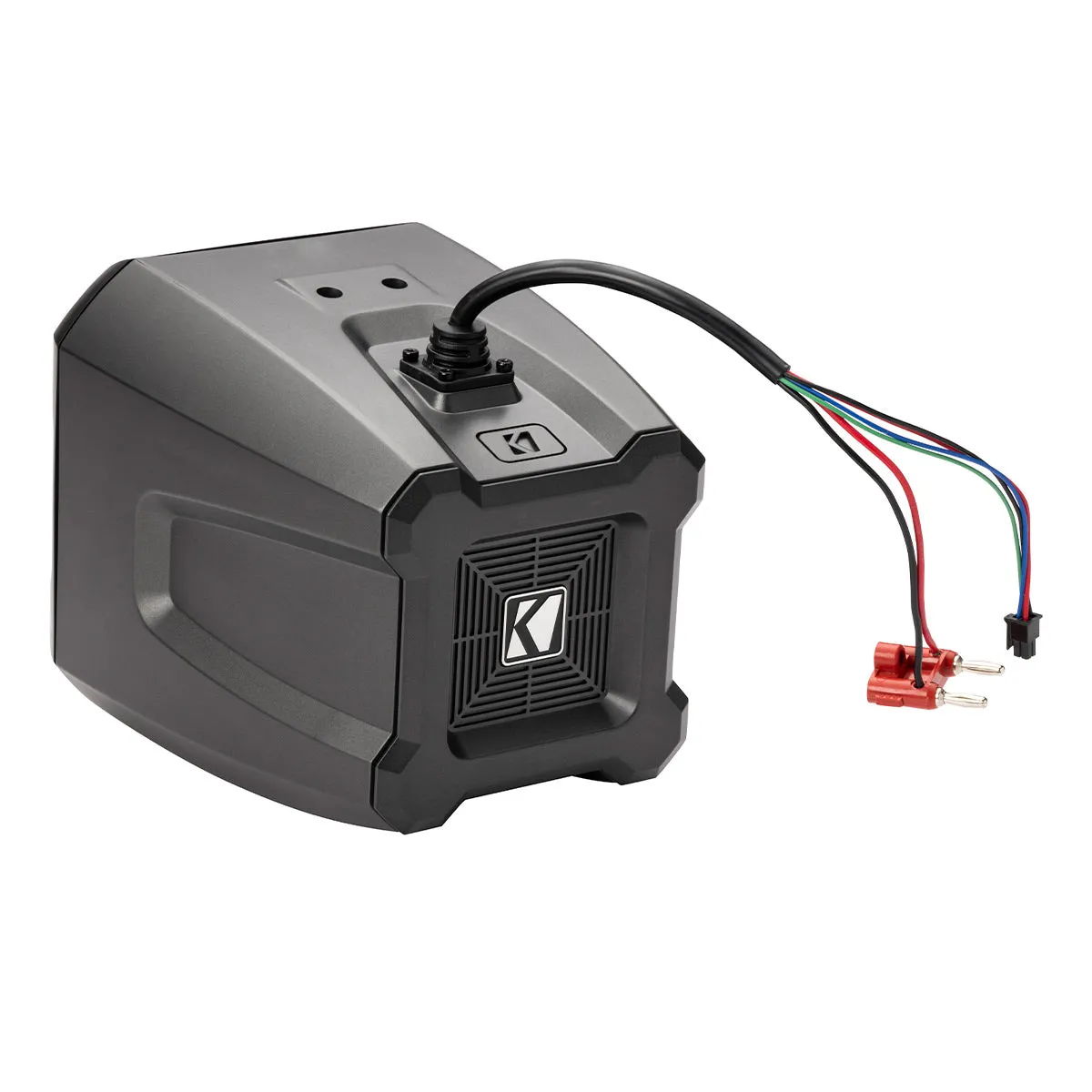 Kicker 48BTCAN65 PowerCan 6.5" Waterproof Powered Bluetooth Speakers with LED Lighting & Wired Remote - Pair