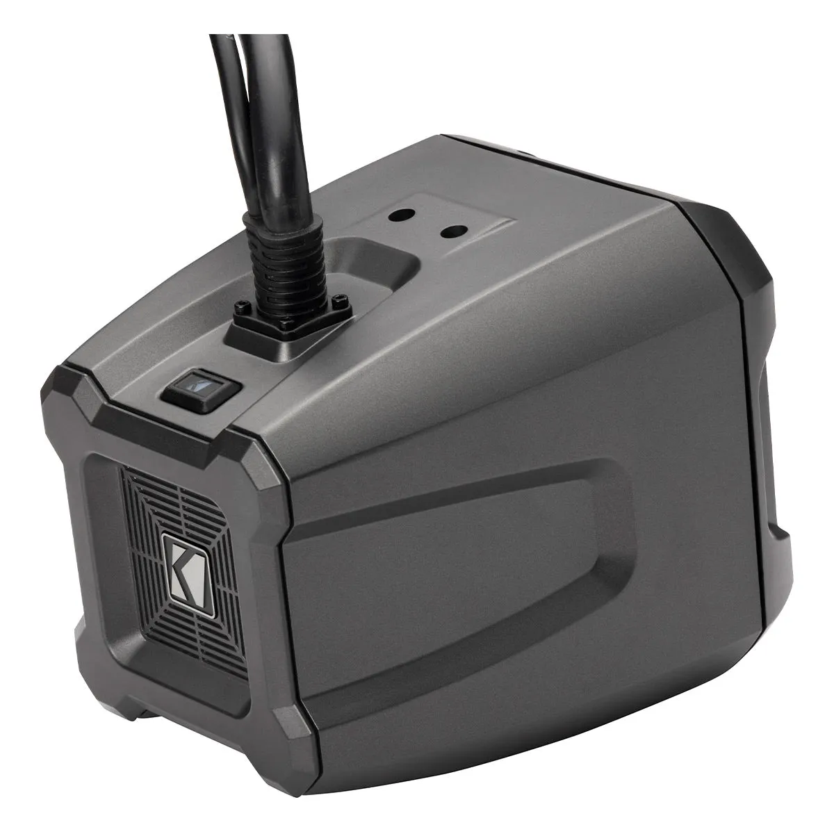 Kicker 48BTCAN65 PowerCan 6.5" Waterproof Powered Bluetooth Speakers with LED Lighting & Wired Remote - Pair