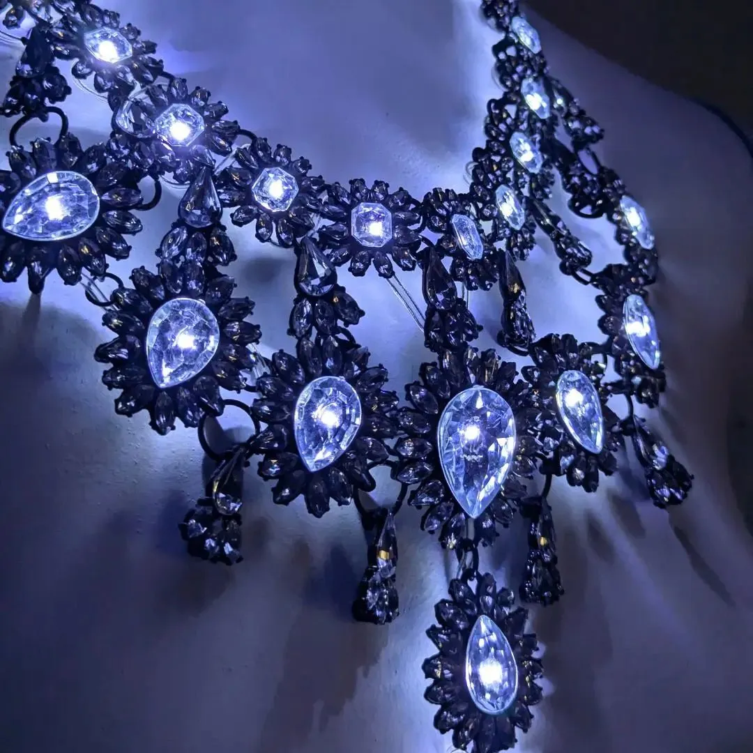 LED Rhinestone Body Chain