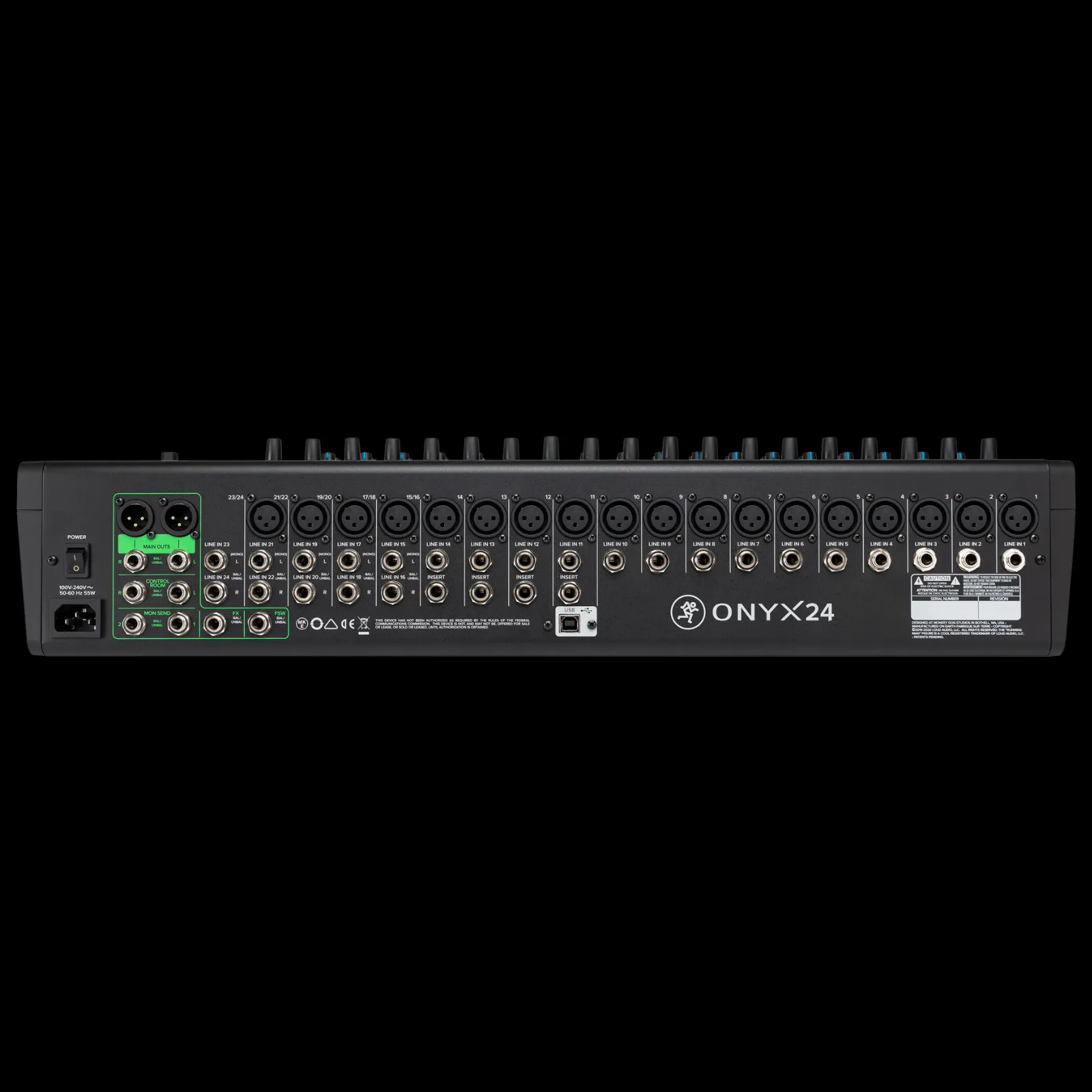 Mackie Onyx24 24-channel Analog Mixer with Multi-track USB