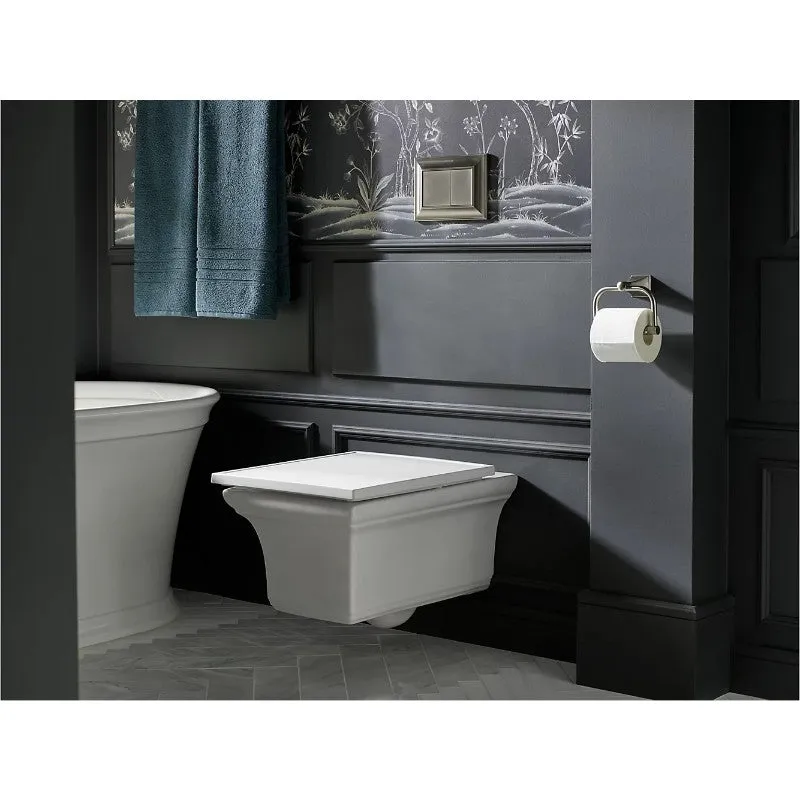 Memoirs Elongated 0.8 gpf & 1.6 gpf Dual-Flush Wall-Hung Toilet in White