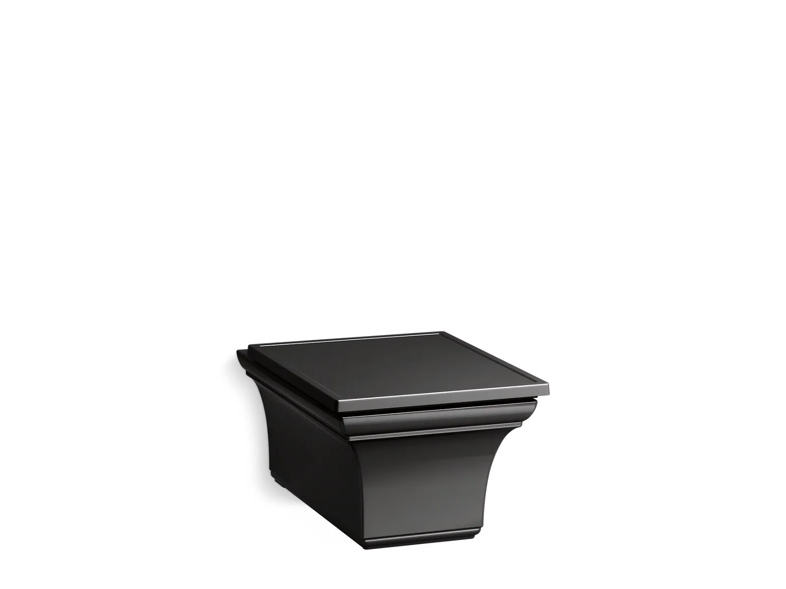 Memoirs Elongated 1.6 gpf 0.8 gpf Wall-Hung Toilet in Black Black