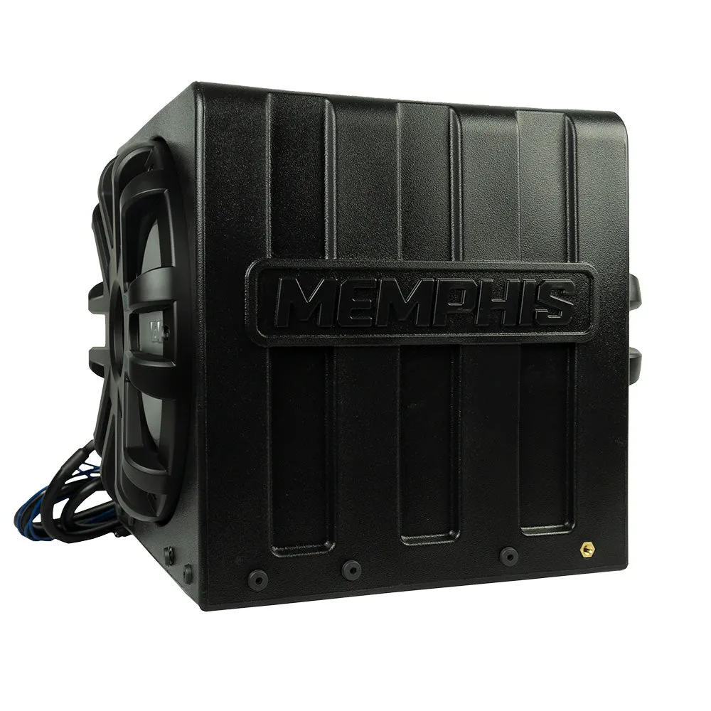 Memphis Audio Marine 10" Amplified Dual Passive Enclosure With 400 Watt RMS/Peak