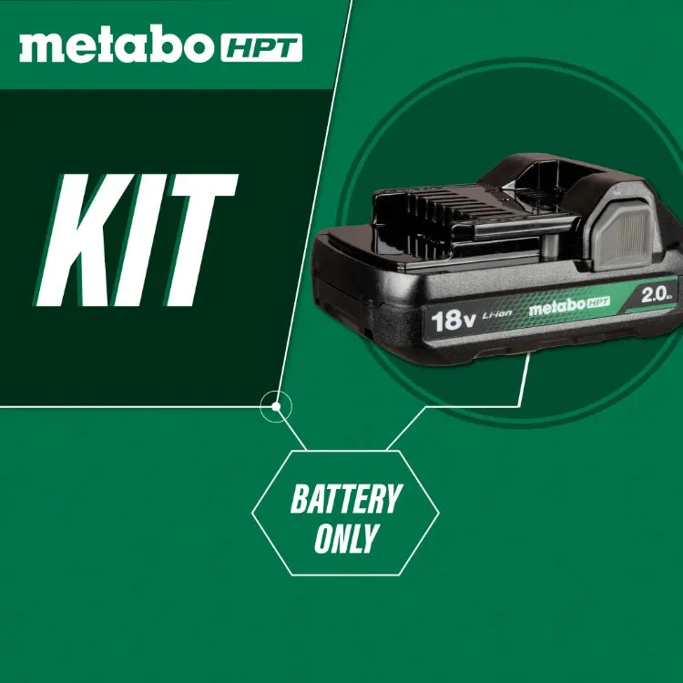 Metabo HPT 377797M 18 Volt 2.0Ah Lithium Ion Battery with Fuel Gauge