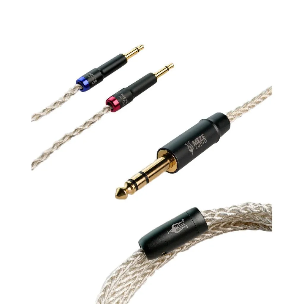 Meze Silver-Plated PCUHD Premium Cable | Upgrade 3.5mm TRS Cable
