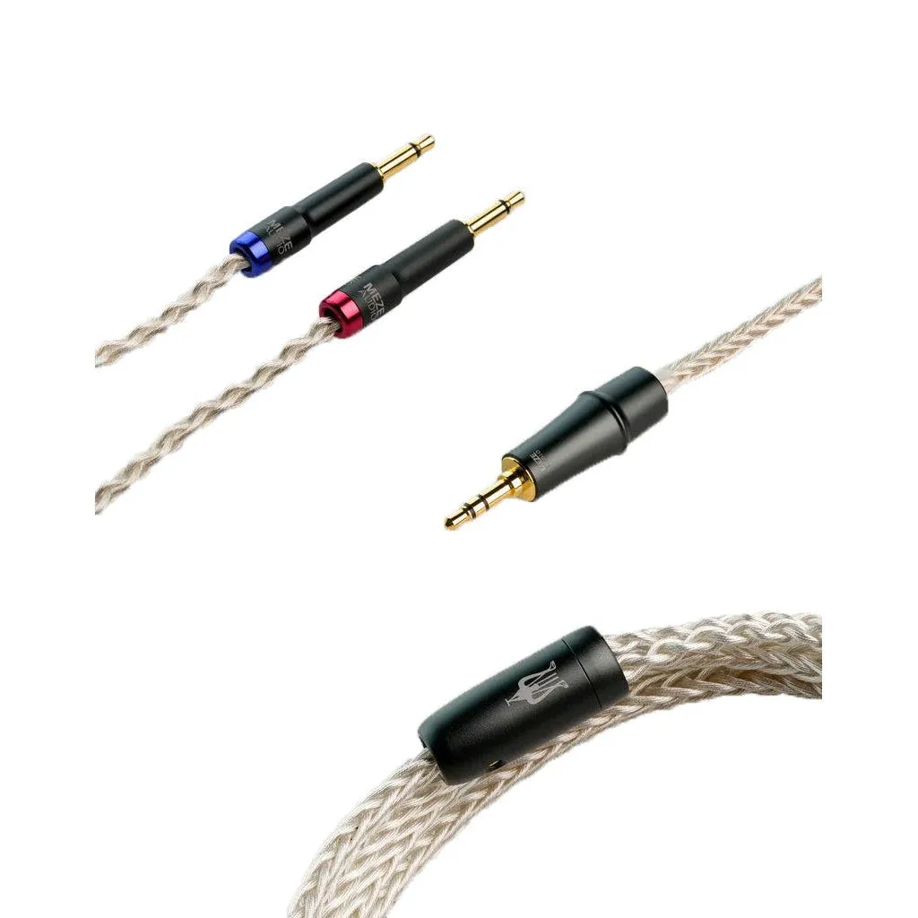 Meze Silver-Plated PCUHD Premium Cable | Upgrade 3.5mm TRS Cable