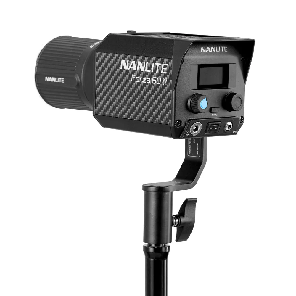 Nanlite Forza 60 II monolight 5600K LED light with Battery Handle and Bowens adaptor