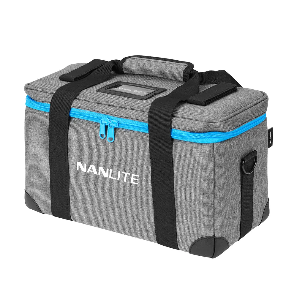 Nanlite Forza 60 II monolight 5600K LED light with Battery Handle and Bowens adaptor