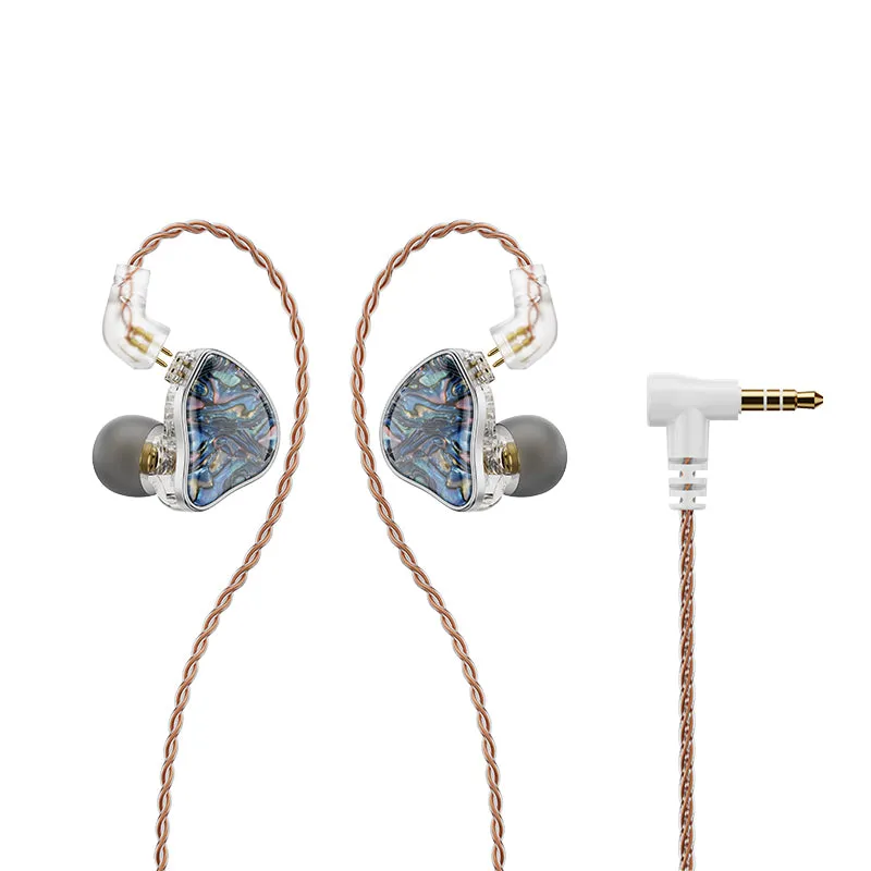 NICEHCK DB2 in-Ear Monitor 1BA 1DD Hybrid IEM Resin Aluminium Alloy HiFi Wired Earbuds, 3.5mm Earphones with 2Pin Detachable Tangle-Free Cable, IEMs for Gaming/Audiophile/Musicians, Bass Stereo Noise Isolating Headphones